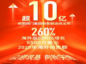 連續(xù)五年超10億，出口增長260%｜良固閥門的增長不只是“量變” LIANGGU Valve: Beyond Scale, Toward High-Quality Growth